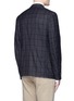 Back View - Click To Enlarge - ISAIA - 'Cortina' check wool blazer