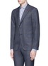 Detail View - Click To Enlarge - ISAIA - 'Cortina' bouclé check plaid wool suit
