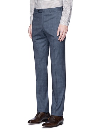 Detail View - Click To Enlarge - ISAIA - 'Gregory' Glen plaid Aquaspider wool-silk suit