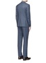 Back View - Click To Enlarge - ISAIA - 'Gregory' Glen plaid Aquaspider wool-silk suit