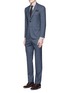 Figure View - Click To Enlarge - ISAIA - 'Gregory' Glen plaid Aquaspider wool-silk suit