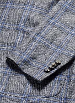  - ISAIA - 'Cortina' check cashmere blazer