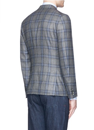 Back View - Click To Enlarge - ISAIA - 'Cortina' check cashmere blazer