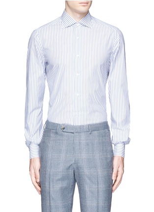 Main View - Click To Enlarge - ISAIA - 'Milano' stripe cotton shirt