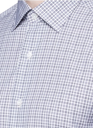 Detail View - Click To Enlarge - ISAIA - 'Parma' check cotton shirt