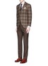 Figure View - Click To Enlarge - ISAIA - 'Sailor' check wool blazer