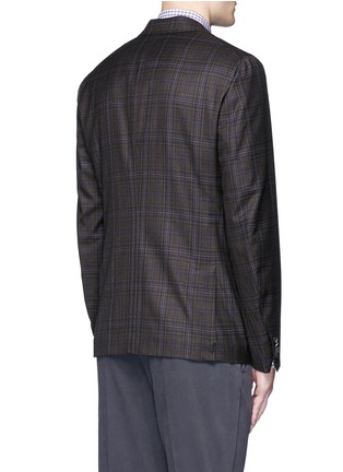 Back View - Click To Enlarge - ISAIA - 'Cortina' check wool blazer