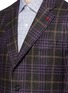 Detail View - Click To Enlarge - ISAIA - 'Cortina' Glen plaid wool-silk-cashmere blazer