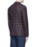 Back View - Click To Enlarge - ISAIA - 'Cortina' Glen plaid wool-silk-cashmere blazer