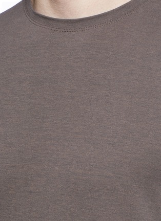Detail View - Click To Enlarge - ISAIA - Silk-cotton blend T-shirt
