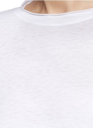 Detail View - Click To Enlarge - HELMUT LANG - Raw cuff T-shirt