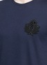 Detail View - Click To Enlarge - ALEXANDER MCQUEEN - Military skull embroidery T-shirt