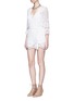 Figure View - Click To Enlarge - MIGUELINA - 'Greta' scalloped lace rompers