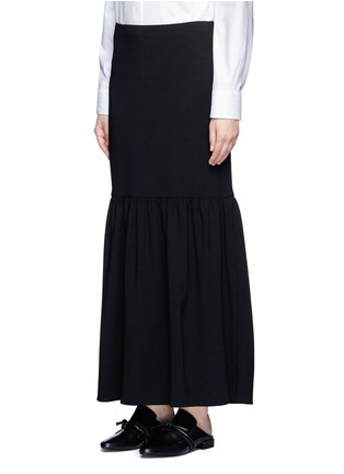 Front View - Click To Enlarge - THE ROW - 'Rinnah' stretch virgin wool skirt