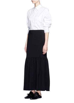 Figure View - Click To Enlarge - THE ROW - 'Rinnah' stretch virgin wool skirt