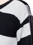Detail View - Click To Enlarge - STELLA MCCARTNEY - Stripe silk cashmere-wool combo sweater
