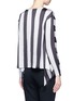 Back View - Click To Enlarge - STELLA MCCARTNEY - Stripe silk cashmere-wool combo sweater