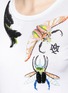 Detail View - Click To Enlarge - ALEXANDER MCQUEEN - Bug embellished jersey T-shirt