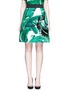 Main View - Click To Enlarge - - - Jewel embellished banana leaf print brocade skirt