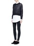 Figure View - Click To Enlarge - THEORY - 'Shawn C' ponte knit jersey leggings