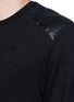 Detail View - Click To Enlarge - ALEXANDER MCQUEEN - Perforated leather patch sweatshirt