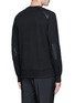 Back View - Click To Enlarge - ALEXANDER MCQUEEN - Perforated leather patch sweatshirt