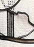 Detail View - Click To Enlarge - SELF-PORTRAIT - Contrast trim geometric guipure lace ruffle dress