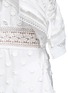 Detail View - Click To Enlarge - SELF-PORTRAIT - Daisy appliqué cold shoulder maxi dress