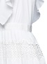 Detail View - Click To Enlarge - SELF-PORTRAIT - 'Victoria' broderie anglaise trim plissé pleat tier dress