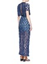 Figure View - Click To Enlarge - SELF-PORTRAIT - '60's Overlay' floral lace maxi dress