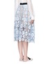 Back View - Click To Enlarge - SELF-PORTRAIT - 'Flower Garden' guipure lace midi skirt