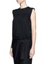 Front View - Click To Enlarge - ISABEL MARANT ÉTOILE - 'Neo' rouleau loop button shoulder top