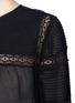 Detail View - Click To Enlarge - ISABEL MARANT ÉTOILE - 'Rexton' lace insert sheer poplin top