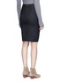 Back View - Click To Enlarge - ISABEL MARANT ÉTOILE - 'Natacha' tie side virgin wool wrap skirt