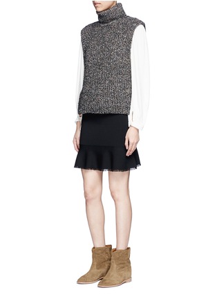 Figure View - Click To Enlarge - ISABEL MARANT ÉTOILE - 'Haway' turtleneck chunky knit vest