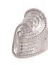 Detail View - Click To Enlarge - LC COLLECTION JEWELLERY - Diamond 18k white gold swirl ring