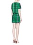 Back View - Click To Enlarge - STELLA MCCARTNEY - 'Aurore' gingham check boat neck rompers