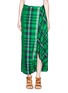 Main View - Click To Enlarge - STELLA MCCARTNEY - 'Darmouth' gingham check asymmetric cropped pants