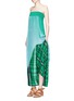 Figure View - Click To Enlarge - STELLA MCCARTNEY - 'Darmouth' gingham check asymmetric cropped pants