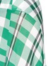Detail View - Click To Enlarge - STELLA MCCARTNEY - Solid check cotton knit drape maxi skirt