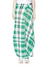 Main View - Click To Enlarge - STELLA MCCARTNEY - Solid check cotton knit drape maxi skirt