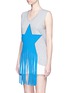 Front View - Click To Enlarge - STELLA MCCARTNEY - Fringed star patch cotton sleeveless T-shirt