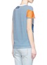 Back View - Click To Enlarge - STELLA MCCARTNEY - Mix mesh patchwork jersey T-shirt
