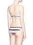Back View - Click To Enlarge - MARYSIA - 'Antibes' scalloped stripe bikini bottom