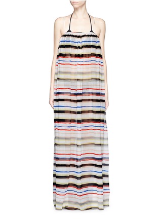 Main View - Click To Enlarge - MARYSIA - 'Carmel' stripe silk-cotton crinkle georgette maxi dress