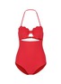 Main View - Click To Enlarge - MARYSIA - 'Antibes' cutout bow bandeau one-piece swimsuit