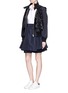 Figure View - Click To Enlarge - MONCLER - 'Gonna' double layer skirt
