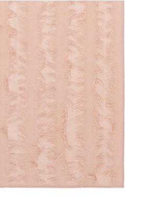 Detail View - Click To Enlarge - CHLOÉ - Fringe stripe wool-silk scarf