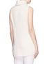 Back View - Click To Enlarge - VINCE - Directional rib wool-cashmere sleeveless turtleneck sweater