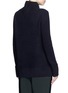 Back View - Click To Enlarge - VINCE - Directional rib wool-cashmere turtleneck sweater